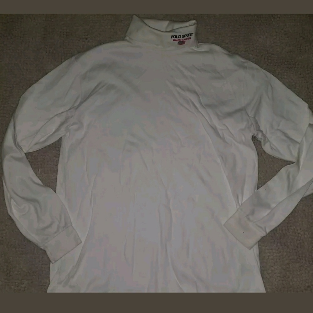 Vtg mens polo long sleeve turtle neck